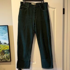 THE GREAT. Dark Green Billy Jean Size 27